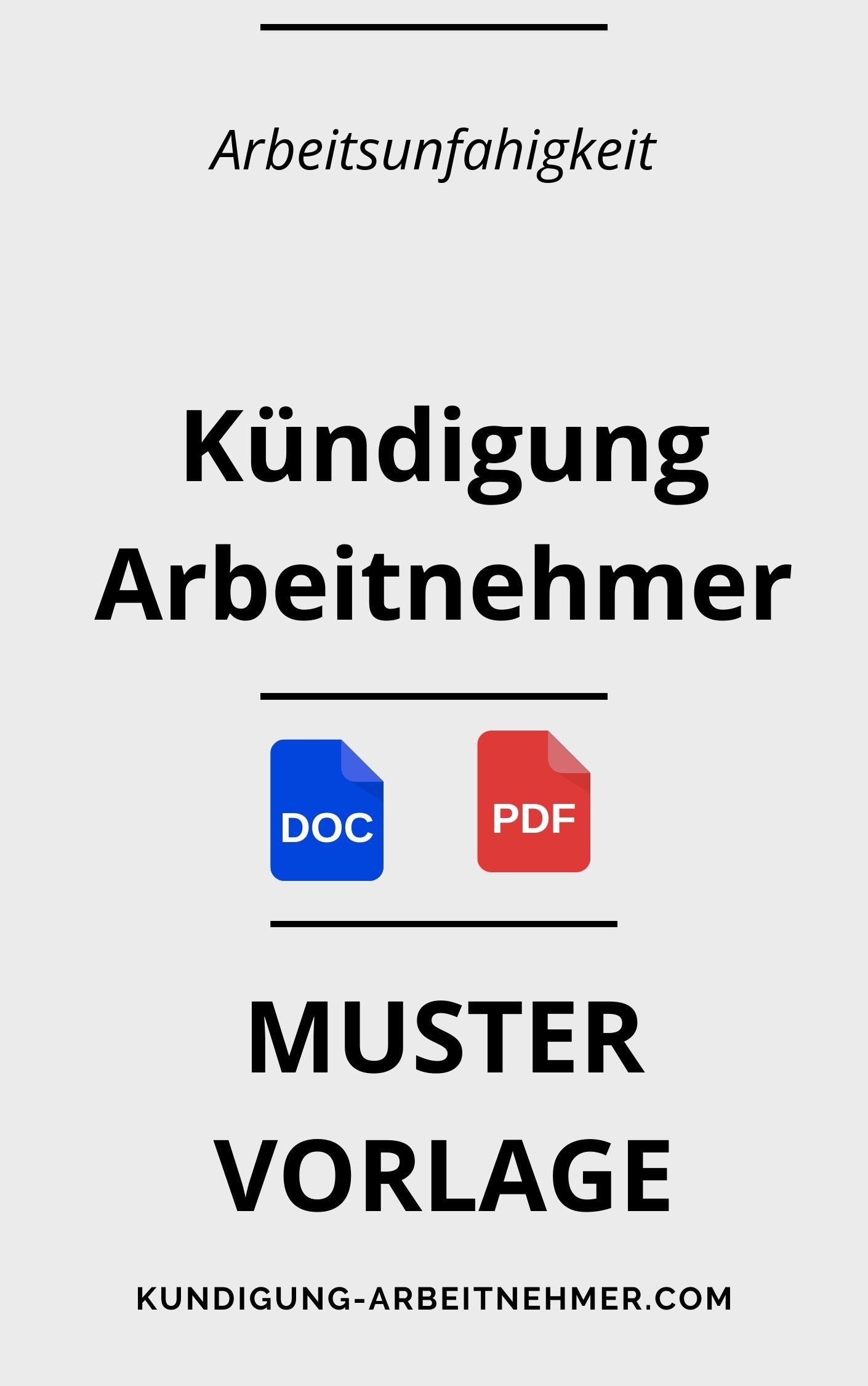 Arbeitsunfähigkeit Kündigung Arbeitnehmer