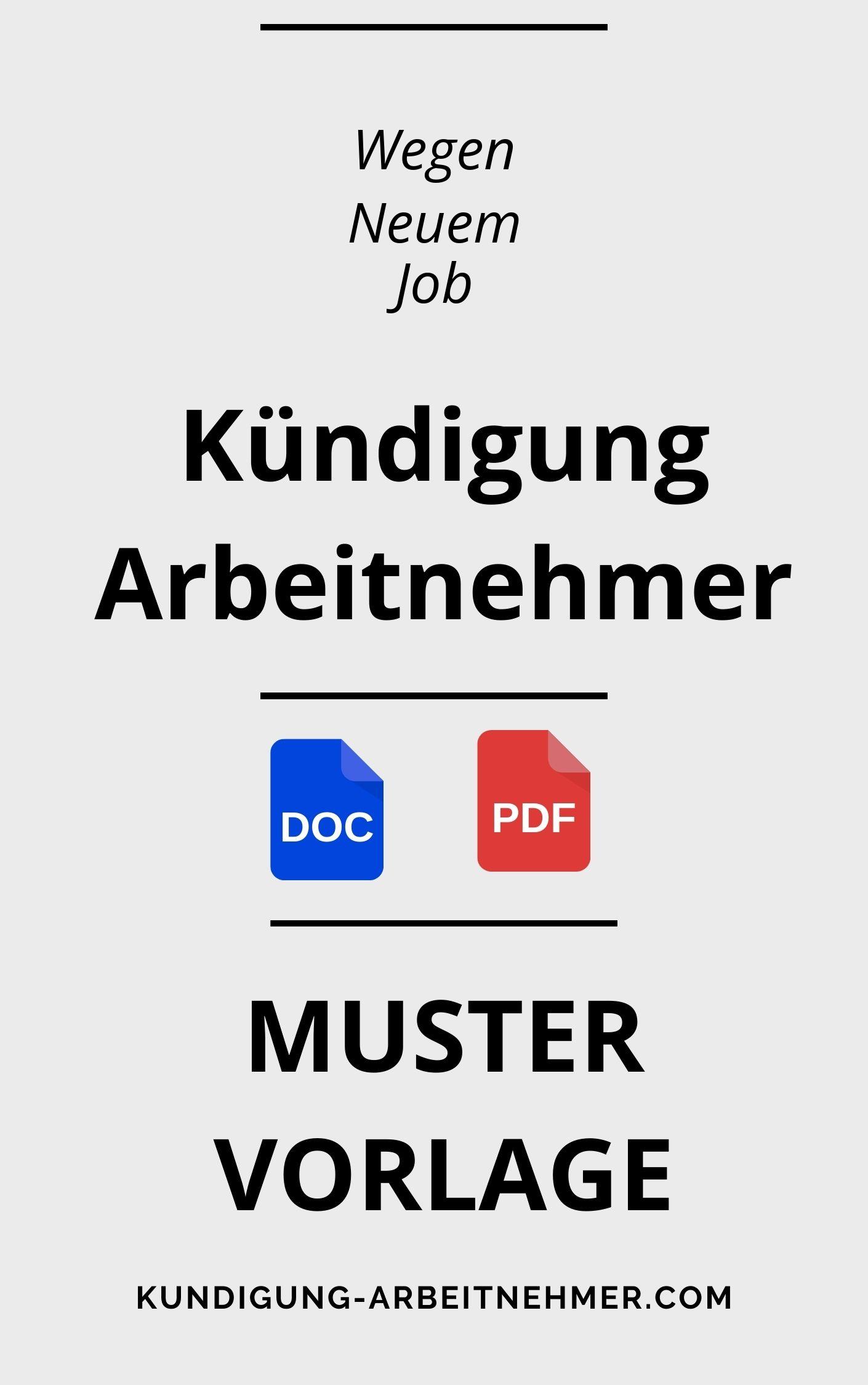 Kündigung Arbeitnehmer Wegen Neuem Job